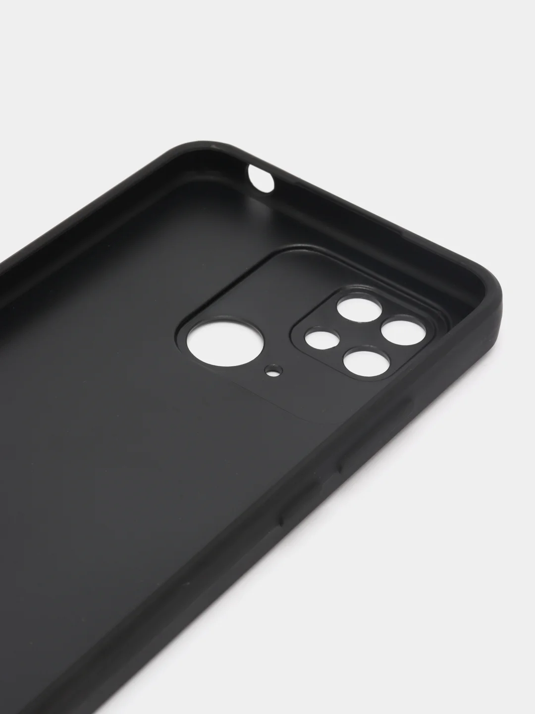 Угольный чехол на Xiaomi Redmi 10C Poco C40 (Сяоми Редми 10С Поко С40), пластиковый, под стекло