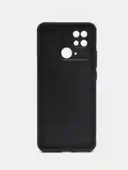Угольный чехол на Xiaomi Redmi 10C Poco C40 (Сяоми Редми 10С Поко С40), пластиковый, под стекло