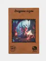 Пазл деревянный фигурный "Дракон" / 25 х 25 см / кол-во деталей 100 шт