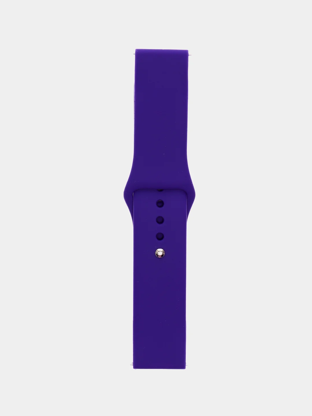Фиолетовый силиконовый ремешок для Xiaomi Amazfit Bip / Huawei / Samsung, 20 мм / 22 мм, с кнопкой