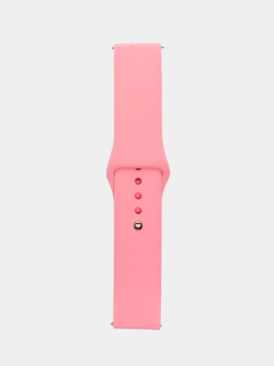 Пастельно-коралловый силиконовый ремешок для Xiaomi Amazfit Bip / Huawei / Samsung, 20 мм / 22 мм, с кнопкой