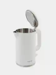Белый чайник металлический MARTA MT-4556