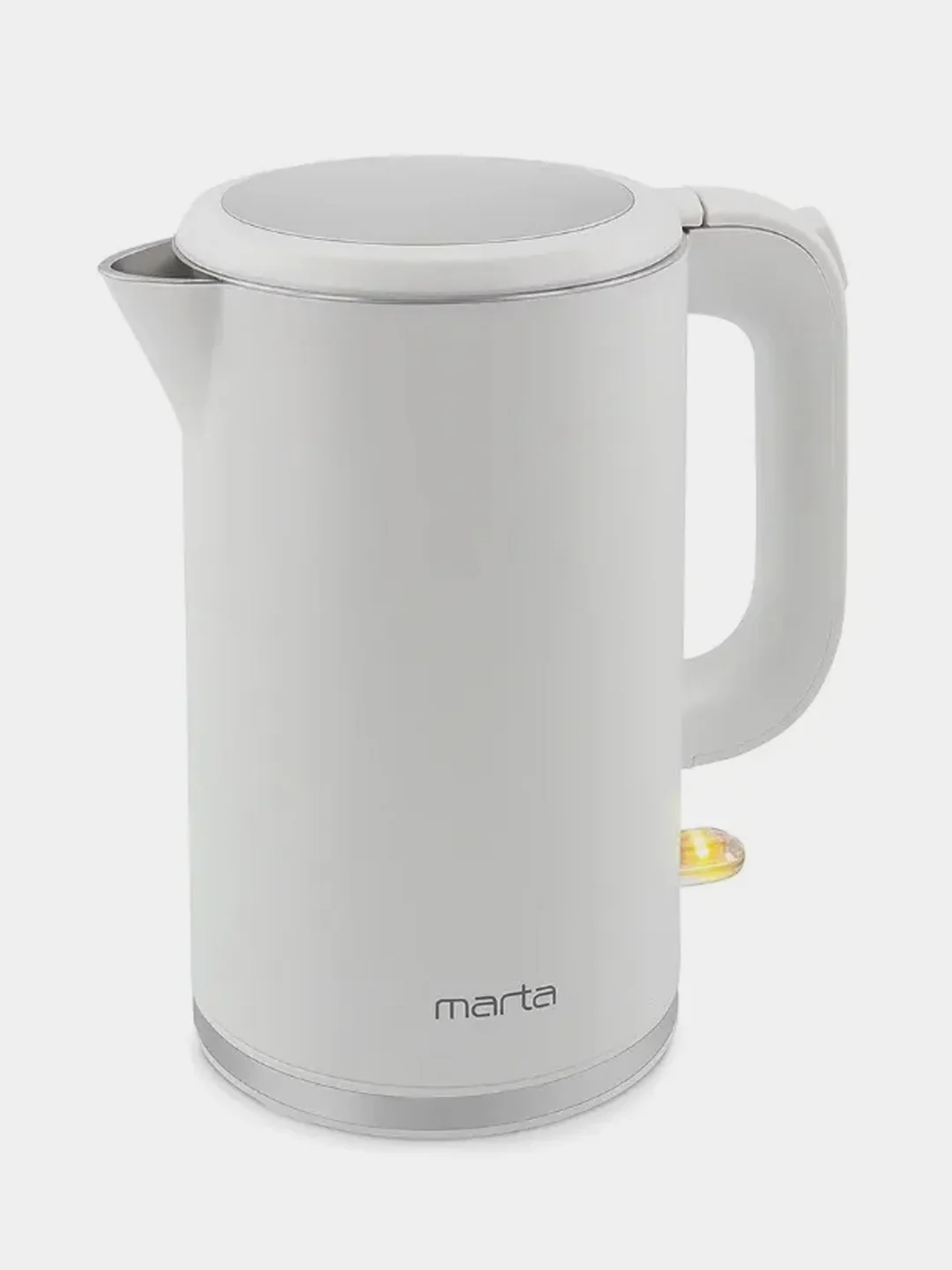 Белый чайник металлический MARTA MT-4556