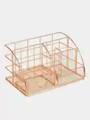 Лоток для бумаг вертикальный MESHU "Rose Gold", металл