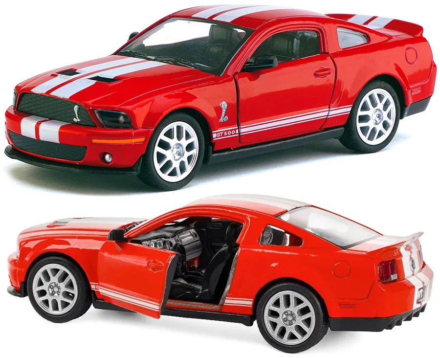 Красный металлическая Машинка 2007 Shelby GT500 1:38