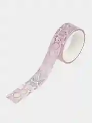 Клейкая лента декоративная MESHU "Pink elegance", 1,5см*3м