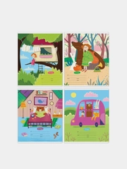 Тетрадь 24л., линия MESHU "The beasts of the forest", 10 шт.