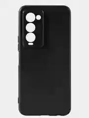 Чехол силиконовый для Tecno Camon 18, Tecno Camon 18P накладка бампер, черный, RedLine