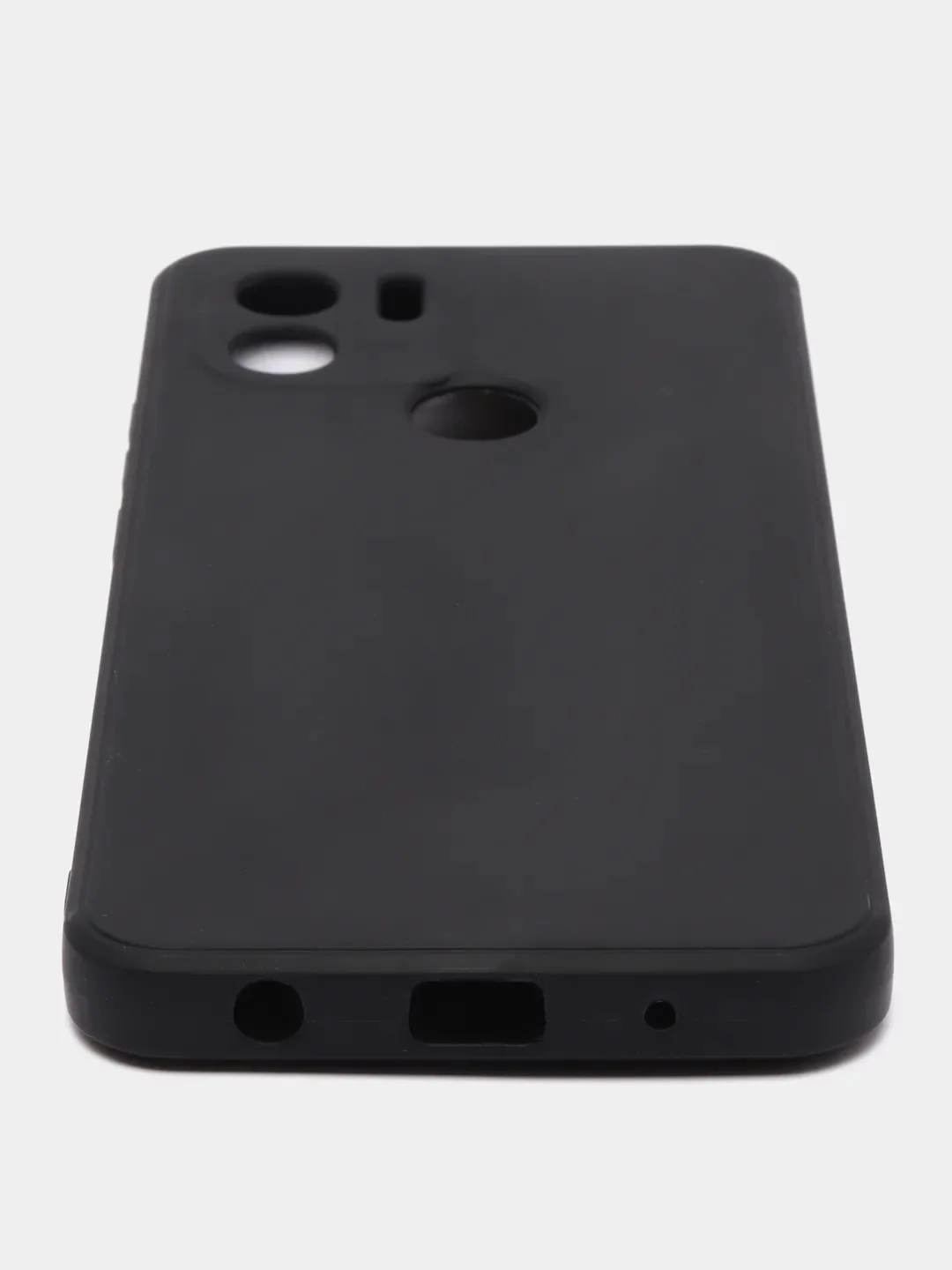 Угольный чехол Xiaomi Redmi A1+ Plus A2+ Poco C51 (Сяоми Редми А1+ Плюс) черный силиконовый