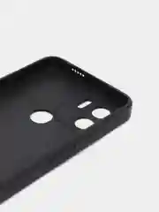 Угольный чехол Xiaomi Redmi A1+ Plus A2+ Poco C51 (Сяоми Редми А1+ Плюс) черный силиконовый