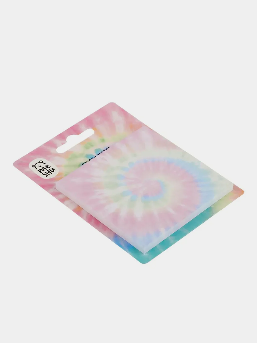 Кораллово-розовый самоклеящийся блок MESHU "Candy color", 75*75мм, 50л.