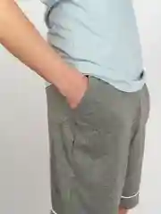 Голубой пижама мужская