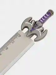Бежевый линейка с топпером 12 см MESHU, пластиковая