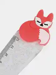 Коралловый линейка с топпером 12 см MESHU, пластиковая