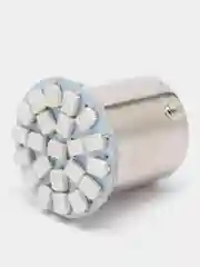 Лампа 12В LED P21W 22 диода в повороты (красный свет, в цоколе BA15S)