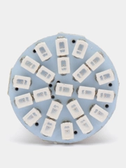 Лампа 12В LED P21W 22 диода в повороты (красный свет, в цоколе BA15S)