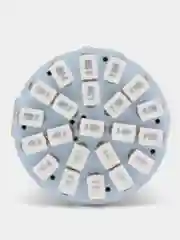 Лампа 12В LED P21W 22 диода в повороты (красный свет, в цоколе BA15S)