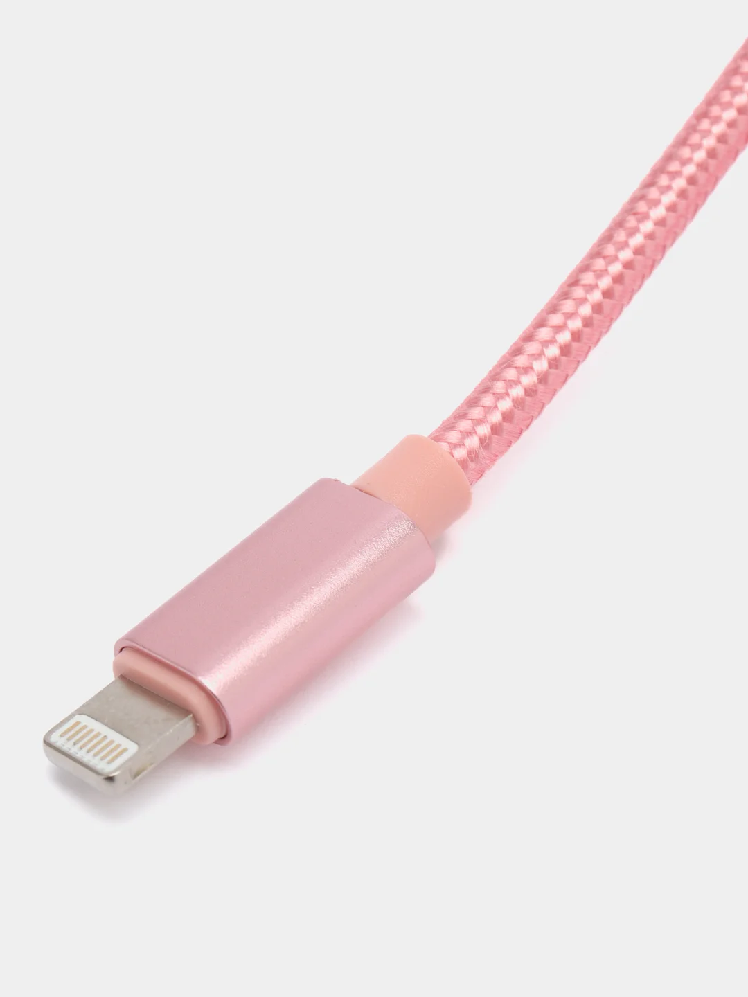 Розовый плетеный зарядный кабель на iPhone, зарядка Lightning, 1 и 2 м