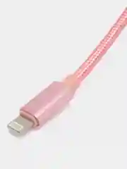 Розовый плетеный зарядный кабель на iPhone, зарядка Lightning, 1 и 2 м
