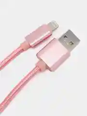Розовый плетеный зарядный кабель на iPhone, зарядка Lightning, 1 и 2 м