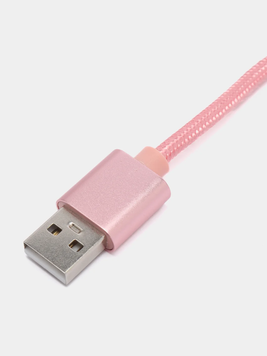 Розовый плетеный зарядный кабель на iPhone, зарядка Lightning, 1 и 2 м