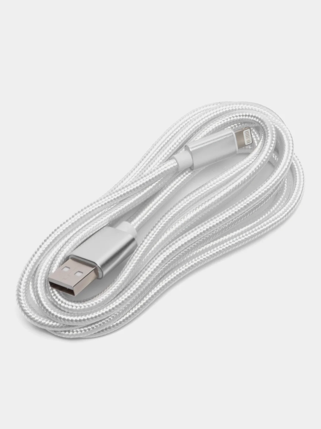 Розовый плетеный зарядный кабель на iPhone, зарядка Lightning, 1 и 2 м