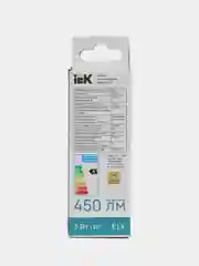 Светодиодная лампа свеча IEK 5 штук, цоколь E14/E27, мощность 5/7/9 Вт