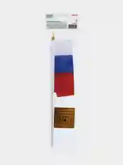 Флаг России, триколор РФ настольный 14х21 см, без герба, Brauberg/staff, 550184
