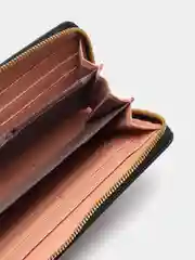 Черный кошелек женский, с крокодиловым принтом, из эко кожи