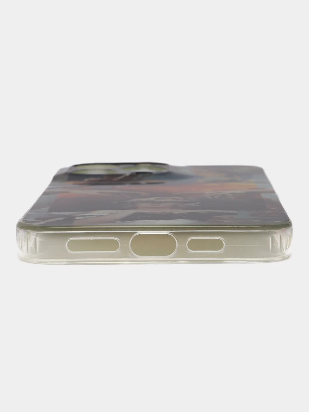 Бежевый чехол на iPhone 14, 14 Pro, 14 Plus, 14 Pro Max, с рисунком и защитой камеры