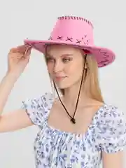 Розовый ковбойская шляпа для вечеринки