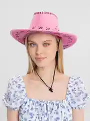Розовый ковбойская шляпа для вечеринки
