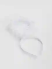 Белый ободок карнавальный
