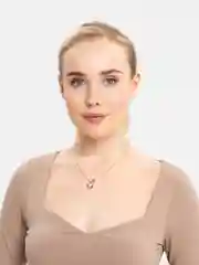 Белый цепочка женская на шею, медицинская сталь