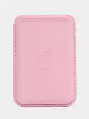 Розовый картхолдер (держатель для карт) из исскуственной кожи Mag Safe для iPhone