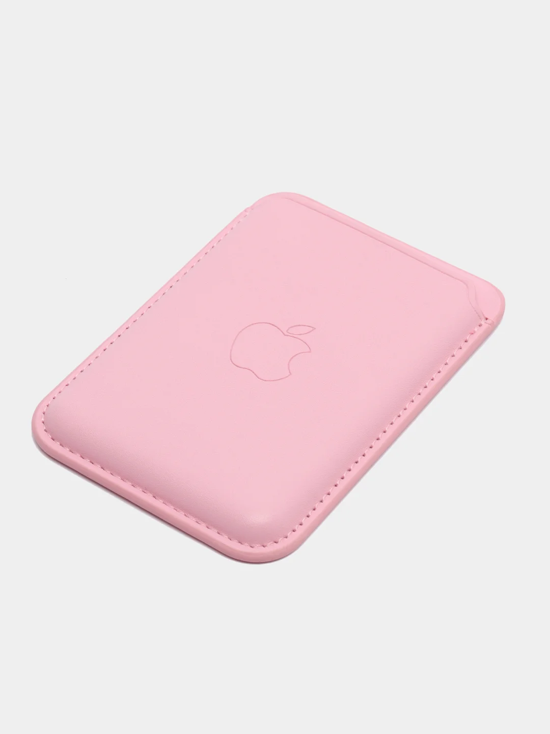 Розовый картхолдер (держатель для карт) из исскуственной кожи Mag Safe для iPhone
