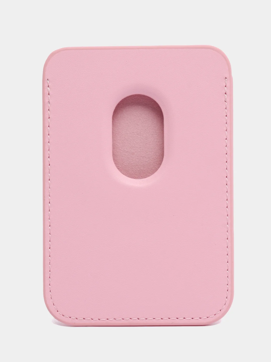 Розовый картхолдер (держатель для карт) из исскуственной кожи Mag Safe для iPhone
