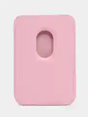 Розовый картхолдер (держатель для карт) из исскуственной кожи Mag Safe для iPhone