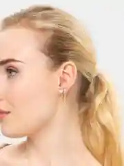 Серьга золотая