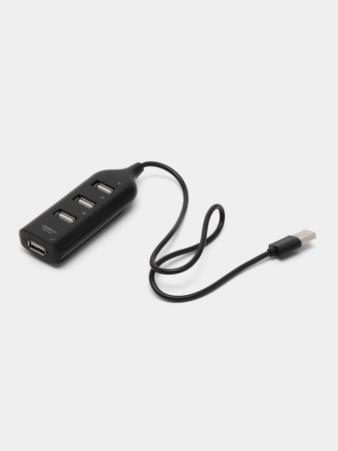 Черный разветвитель 4 в 1 USB HUB