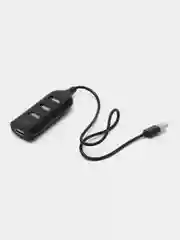 Черный разветвитель 4 в 1 USB HUB