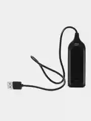 Черный разветвитель 4 в 1 USB HUB