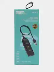 Черный разветвитель 4 в 1 USB HUB