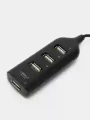 Черный разветвитель 4 в 1 USB HUB