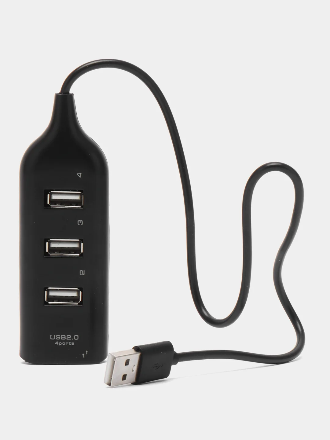 Черный разветвитель 4 в 1 USB HUB