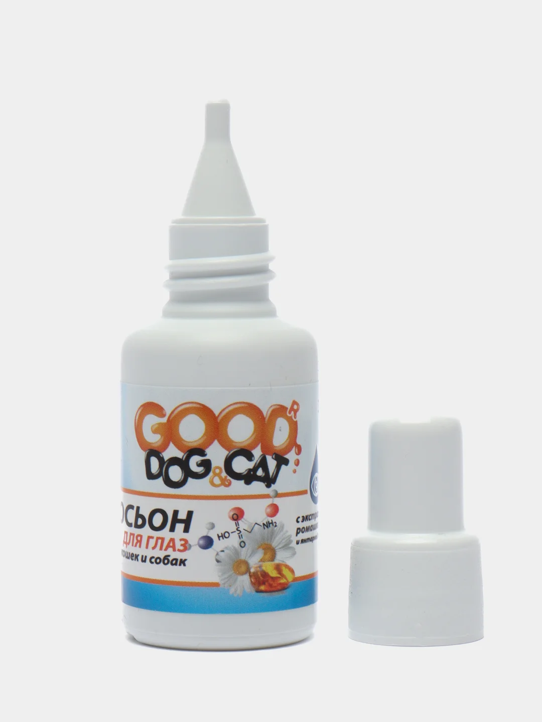 Лосьон Good Dog&Cat для глаз кошек и собак с экстрактом ромашки и янтарной кислотой, 30 мл