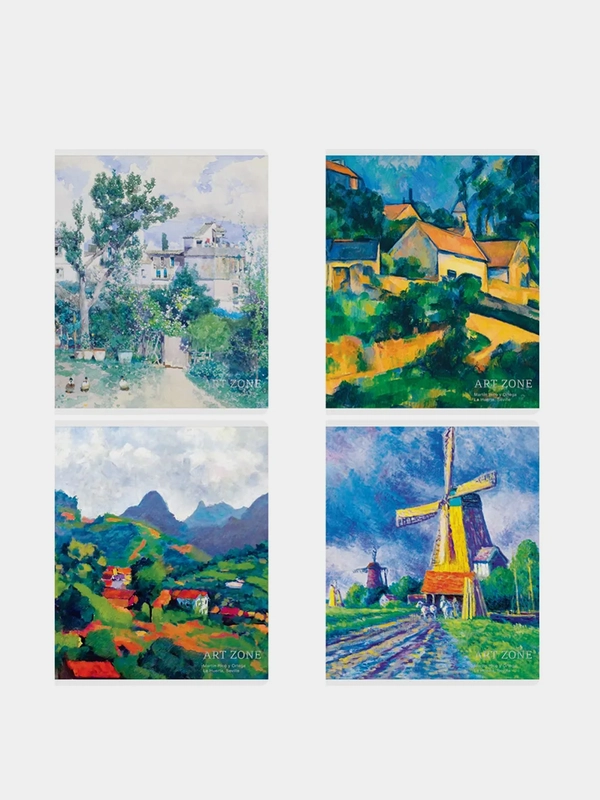 Тетрадь 80л., А5, клетка Greenwich Line "Art zone", матовая ламинация, 70г/м2