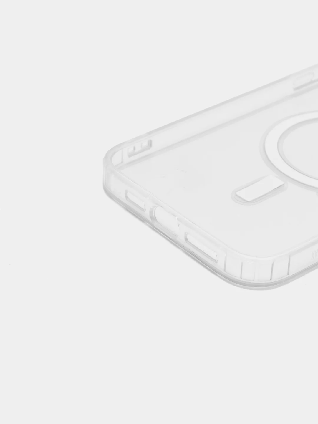 Прозрачный чехол MagSafe для iPhone, прозрачный, силиконовый