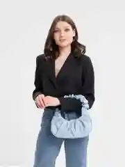 Голубой женская сумка через плечо