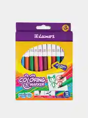 Фломастеры Luxor "Coloring", смываемые